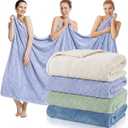 Newwiee 4 Pcs Oversized Bath Towel 40'' x 80'' Bath Sheet,Fresh Colors