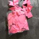 CN 30PCS 8" Large Cheer Bows, Cheerleading Bows Ponytail Holder for Girls, Grosgrain Ribbon Pink Cheer Hair Bows with Elastic Hair Tie for Cheerleader College Sports Softball Competition