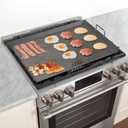 Stanbroil Flat Top Griddle for Standard 30" Ranges with Gas/Radiant Glass Ceramic/Electric Coil Cooktops, Includes 2 Drip Trays and 4 Spacers