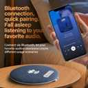 Pillow Speaker for Sleeping, 2026 Mini Bluetooth Pillow Speakers, Ultra-Thin Under Pillow Speaker with White Noise Machine Timer, Wireless Sleep Aid for Stereo Bass, Sleep Music, Mini Portable