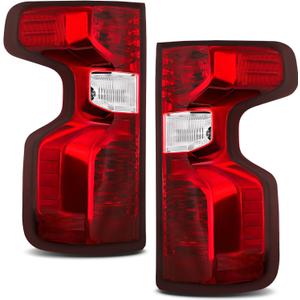 Tail Lights Assembly Fit For 2019-2023 Chevy silverado 1500 / 2500HD / 3500HD 19-23 Chevy Silverado 1500 / 2500HD / 3500HD HD Rear Brake Lamp Included Bulbs Left And Right Side (Deep red)