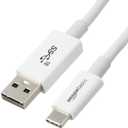 Amazon Basics USB-C to USB-A 3.1 Gen 2 High-Speed Charging Cable, 10Gbps, USB-IF Certified, for Apple iPhone 16/15, iPad, Samsung Galaxy, Tablets, Laptops, 3 Foot, White