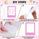 Beeveer 32 x 24 Inch Photo Booth Selfie Frame Prop Booth for Birthday Event Parties Large Blank DIY Cutout Props for Funny Decoration Christmas, Holiday Supplies
