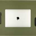 ANECDOTE Vegan Leather Desk Pad - 31.5"x17" Desk Mat for Your Office. This Quality Large Mouse Pad has Chic Elegance, Professional Look & Satisfying Touch - The Perfect Leather Mouse Pad for You! (Hunter Green)