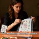 2026 New Embroidery Stitch Book Kit, Portable All Scenario Embroidery Stitch Book & Sewing Kit, Embroidery Practice Book with Instructional Tutorial 106 Pattern for DIY and Sew Enthusiast
