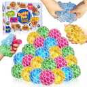 24 Pack Stress Balls Set Fidget Toys for Kids,Christmas Party Favors for Boys Girls School Class Birthday Gifts,Squeeze Balls Bulk,Game Prizes and Goodie Bag Christmas Stocking Stuffers Filler