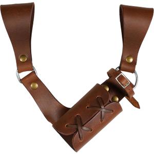 Mythrojan Medieval Sword Frog Adventurer with Leather Holder for Universal Rapier, Broadsword, Cutlass
