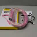 Glocusent Book Light, 3-Color & 6-Brightness Reading Light, Bendable Neck Light, 80-hr Lasting Rechargeable Book Light, Perfect Reading Lights for Books in Bed, Knitting, Book Lovers Gifts - 1Pack (Standard-Medium, Pink)