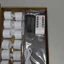 YiaMia 12 Pack Upgraded Rechargeable Tea Lights with Magnetic Wireless Charging Base, Flameless LED Candles with Remote and Timer, 100+H Battery Operated Candles for Votive Wedding Halloween Christmas