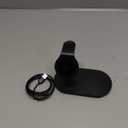 3 in 1 Wireless Charger for iPhone, Apple Watch, AirPods  Charging Station Stand for Multiple Devices, Fast Wireless Charging Dock for iPhone 12+, Watch Series, AirPods Pro (Black)