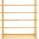 6 Tier Wooden Ribbon Organizer, 20.87 x 15.75 x 7.87 in Ribbon Holder for Craft Ribbon Storage Spool Holder Display Rack for Craft Room Sewing Storage, DIY Projects, Gift Wrapping, Art Supplies