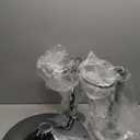 Sweetcrispy Bar Stools Set of 2, Armless PU Leather Adjustable Swivel Barstools, Hydraulic Kitchen Counter Height Thickened Seat Cushion Square Island Countertop Chairs with Back - White