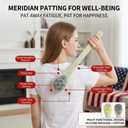 Manual Back Massager & Meridian Pat Stick, Extended Handle Body Percussion Tool for Seniors & Adults, Flexible Relaxing Hammer for Neck, Shoulder, Legs, Home & Office Use