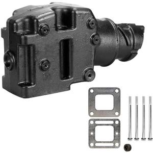 Marine Exhaust Riser Elbow Fits V6 V8 Mercruiser Engines Manifold Elbow 1981-2002 Replaces 8079882A 807988Q03 807914A1 44354, W/Gaskets & Bolts