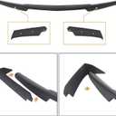 ECOTRIC Rear Spoiler & Side Winglets Compatible with 2014-2019 Chevy Corvette C7 Exterior Rear Spoiler Wing Tail Roof Top Lid Stage 2 Style