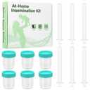 at Home Insemination Kit, Disposable Sterile, FDA Material Qualification, Extra-Length Design Artificial Insemination Set for Women, 6 Applicators + 6 Collection Cups.