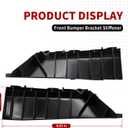 Nakkaa Bumper Cover Support Stiffener Front Left and Right Compatible with Q50 2013-2022 Bumper Bracket 2PCS 620594GA0A 620584GA0A IN1043101 IN1042101