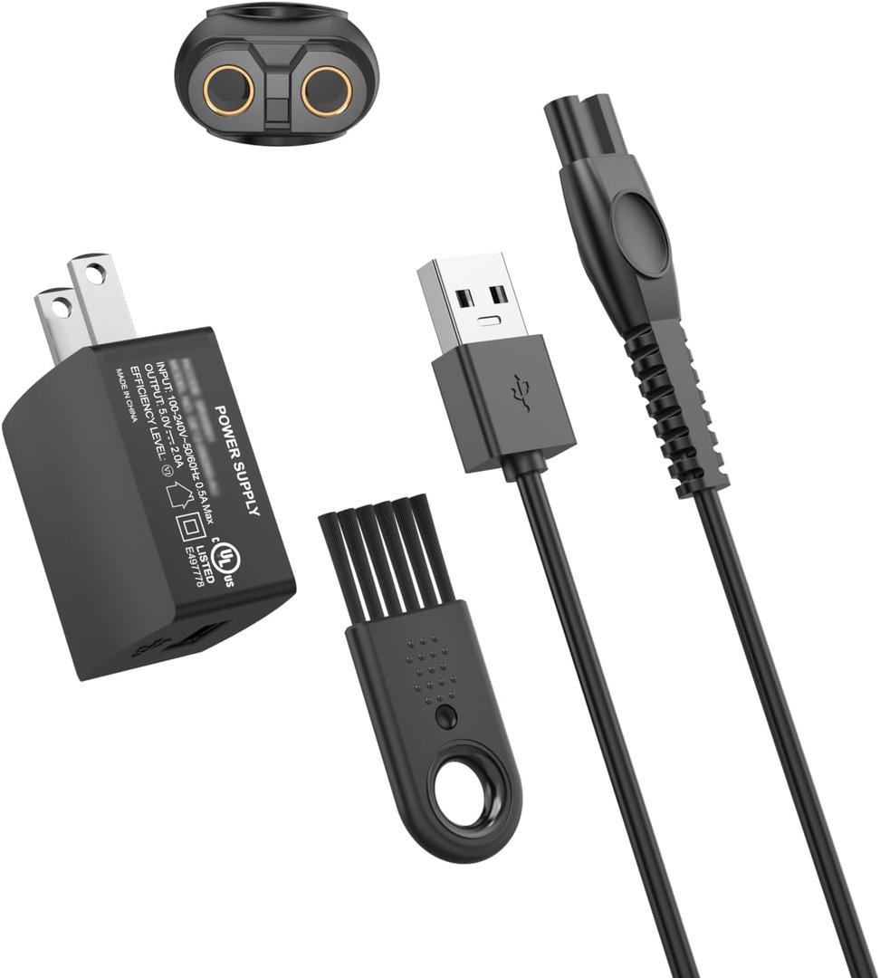 Superer 5V Fast Charger for Philips Norelco One Blade 360 QP2724 QP2834, Wet&Dry Series 2000 2400, MG7910 MG5910 MG9510 MG9520 MG9525, QP4631 QP6552 QP1924 QP6542 QP1324 QP4530 for Phillips Shaver