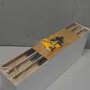 BAYKA White Floating Shelves for Wall  Rustic Wood Wall Shelves with Metal Brackets for Bathroom, Bedroom, Kitchen, or Living Room Decor Organization  Set of 3, Sturdy Storage with 22lb Capacity (15.7inches, C. White - Modern Minimalist Style)