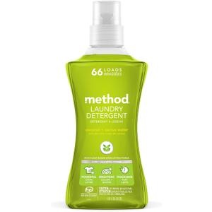 Method Liquid Laundry Detergent, Coconut + Cactus Water, 66 Loads Per Bottle, Stain Remover, 53.5 Fl Oz (Pack of 1)