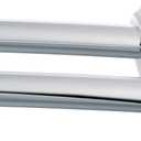 Moen DN2141CH 60 Inch Adjustable Stainless Steel Double Curve Shower Rod for 5ft Long Shower Tubs, Chrome