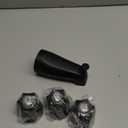 Tub Shower Trim Kit, Matte Black Shower Knob and Bath Tub Spout, for Price/Pfister Verve and 3 Handle Tub Faucet, for 1/2" Copper Connection, 1/2" and 3/4" Male Thread Connection (Matte Black)