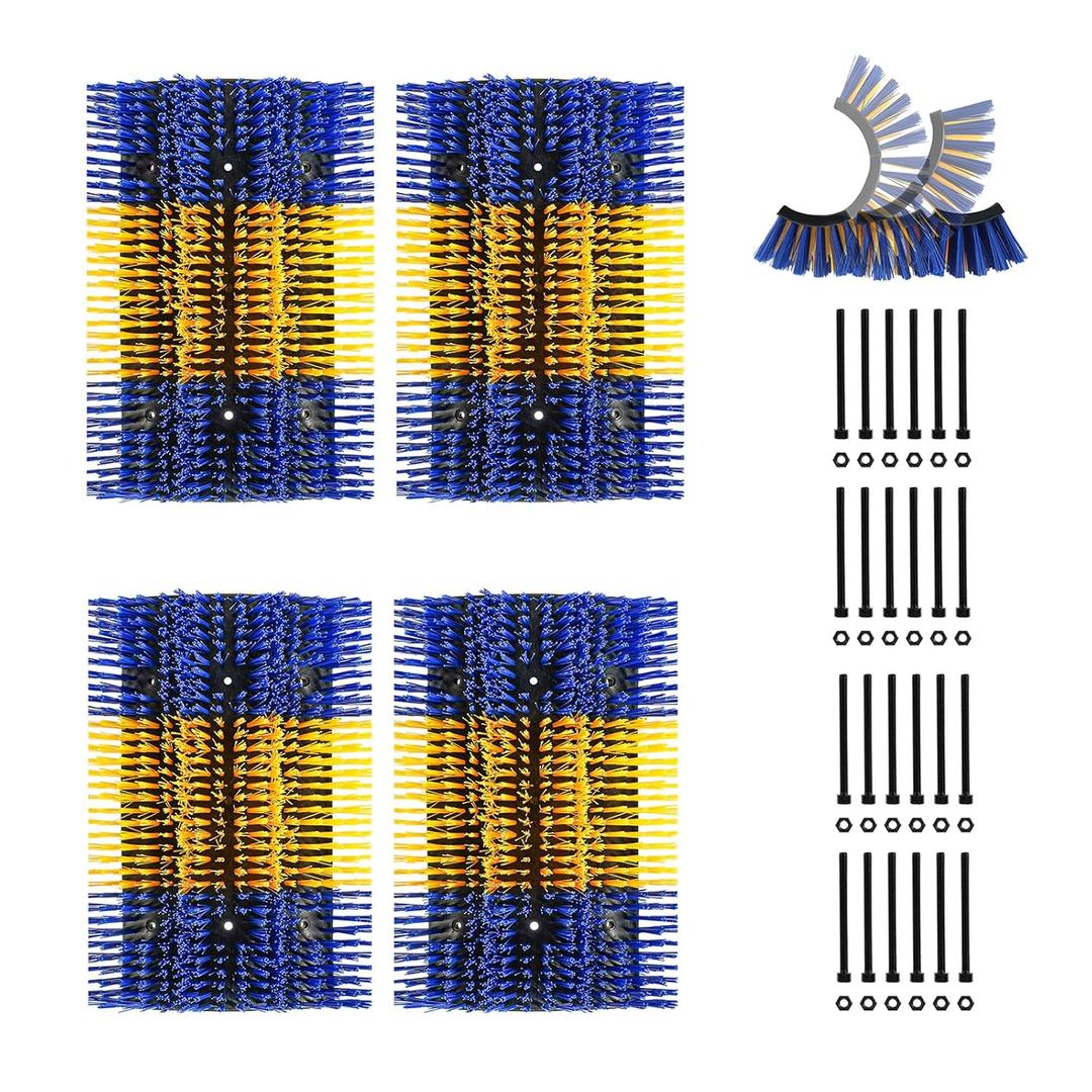 Livestock Scratching Brush, 4PCS Upgraded Cattle Scratcher with 24 Screws, Horse Brush for Grooming, Relieve Itching on the Back of Livestock, Cattle Supplies for Horse, Goat, Cow, Pig (XL Size)