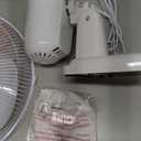 BEESTAR 16 Inch Oscillating Wall Mount Fan, 90 Degree, 3 Speeds, With 6 ft Cord, High Velocity for Bedroom, Home Office, Garage (Remote Control Model), White