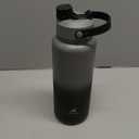 POWCAN 40 oz Insulated Water Bottle with 2-in-1 Straw and Spout Lid, Keep Cold 24H, Leak-Proof, BPA-Free, Double Wall Stainless Steel Water Bottle for Sports, Gym, Travel, and School (Obsidian)