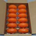 Set of 12 3 Inch Orange Floating Candles Large Unscented Dripless Fall Autumn Colored Pool Water Wax Candles for Vases, Centerpieces at Wedding, Party, Thanksgiving Day Holiday - 10 Hour Burning