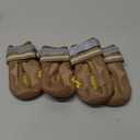 QUMY Dog Shoes for Large Dogs, Medium Dog Boots & Paw Protectors for Winter Snowy Day, Summer Hot Pavement, Water-Resistant in Rainy Weather, Outdoor Walking, Indoor Hardfloors Skid-Resistant Sole (Size 3: 2.0''x2.5''(W*L) (Pack of 4))