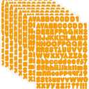 Letter Stickers,1/2 inch 10 Sheets Orange Alphabet Sticker,Self Adhesive Vinyl Letter Stickers Mailbox Numbers,Self Adhesive Letters Stickers for Bulletin Boards Classroom Home Decor