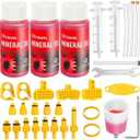 Brake Bleed Kit for Shimano, TEKTRO, TRP Hydraulic Disc Brakes, Mountain Brake Bleed Kit Including High Performance Mineral Oil Brake Fluid. (3*60ml)