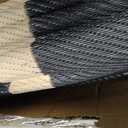RURALITY Outdoor Rug 9x12 Waterproof for Patio Clearance,Large Plastic Straw Mat for Camping,Porch,RV,Reversible,Black and Beige