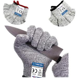 Dowellife Cut Resistant Gloves Food Grade Level 5 Protection, Safety Kitchen Cuts Gloves for Oyster Shucking, Fish Fillet Processing, Mandolin Slicing, Meat Cutting and Wood Carving. (Medium-2 Pairs)