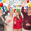 78.74''x39.37'' Retirement Banner Happy Retirement Party Decorations for Office F325