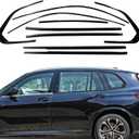 Stainless Steel Window Trim Chrome Delete for BMW X5 G05 2019-2025 Black Window Trim Blackout Kit