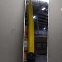 ANYHI Over The Door Mirror, 47"x12" Silver Full Length Mirror with 2 Hooks, Aluminum Brushed Frame, for Bedroom Bathroom