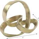 JONATHAN Y DEC1000C Chamberlain 7" Aluminum Abstract Knot Decorative Sculpture Home Decor for Office, Bedroom, Living Room, Shelves & Coffee Tables, Gold