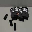 PUPTECK Anti-Slip Dog Socks with Double Sides Grips for Small Medium Large Dogs Hardwood Floors Prevents Licking, Dog Shoes for Hot Pavement Traction Control Paw Protector for Senior Dogs, Grey L (Large (4 Count))