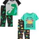 Simple Joys by Carter's Boys' 4-Piece Poly Pajamas 2T