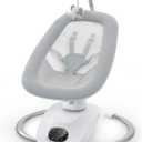 Momcozy CocoSway 3D-Motion Baby Swing for Infants to Toddlers, 6 Motion Modes & 4 Speeds, 180 Rotating Seat, Remote Control, Reclining Seat with 5-Point Harness, 8 Preset Lullabies, Grey