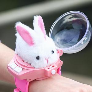 2025 New Mini Easter Bunny Remote Control Car Toy  Rechargeable Wristband Design, Perfect for Easter Gifts & Fun Playtime
