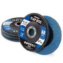 5 Pack Zirconia Flap Discs 4 1/2 60 Grit Flap Discs for Angle Grinder T29 Grinding Wheels for Metal,Wood,Stainless Steel Grinding and Stock Removal