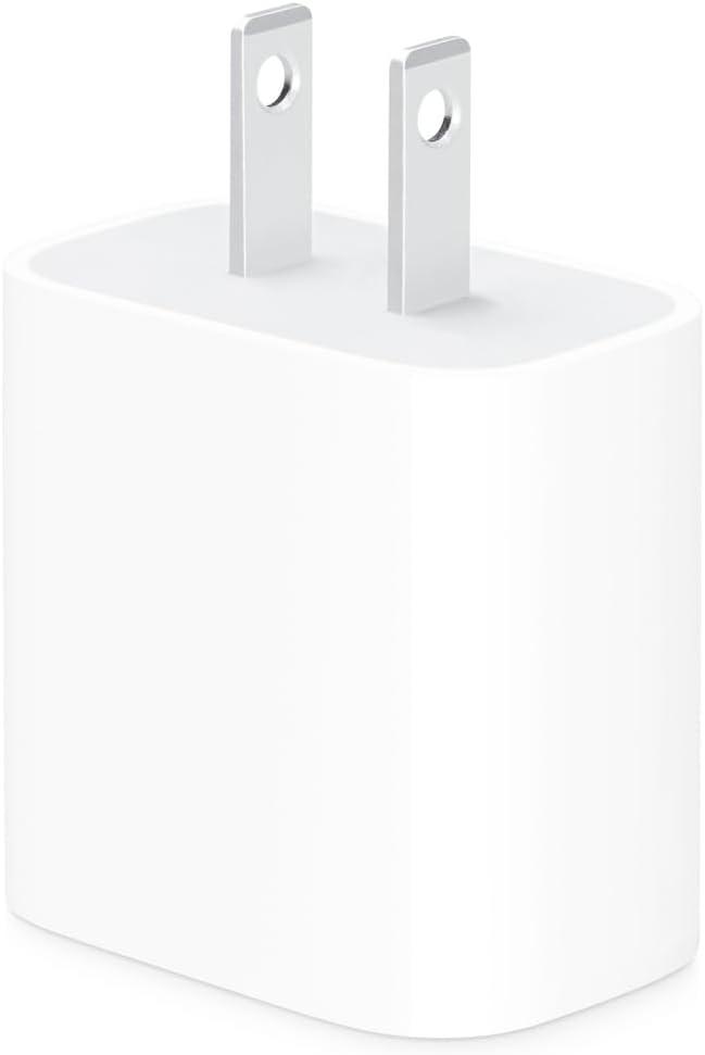 Apple 20W USB-C Compact Power Adapter: Fast and Convenient Charging, Type C Wall Charger
