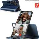 OCASE for Samsung Galaxy S26 Ultra Detachable Wallet Case with Card Holder, [2 in 1] PU Leather Flip Folio Case with RFID Blocking Stand Wrist Strap Shockproof Phone Cover 2026, Navy Blue