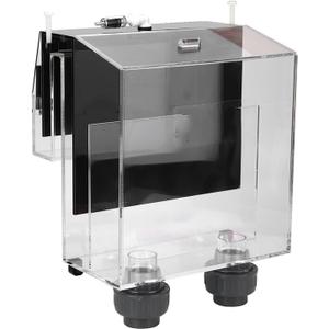 Acrylic Self Start Siphon Hang On Overflow Box, High Light Transmittance, Prevents Debris, Movable Outlet Cover, Check Valve, Fish Aquarium