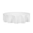 Tablecloth Oval, White, 85"x132" 