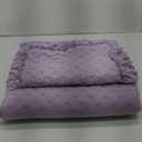 Cmfshape Bedding Set-3 Pieces Ultrasonic Quilt Sets with Ruffled Edges for an Elegant Bedroom Decor Suitable All Season,Light Purple(Queen 88"x88"), Pillowcase 2 Pack 23x18