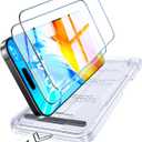 DiamondClear 9H+ Tempered Glass for iPhone 16 Pro Screen Protector 6.3" [10X Military Grade Shatterproof] Longest Durable, OneStep Easy Installation, Bubble Free, Full Coverage 2 Pack